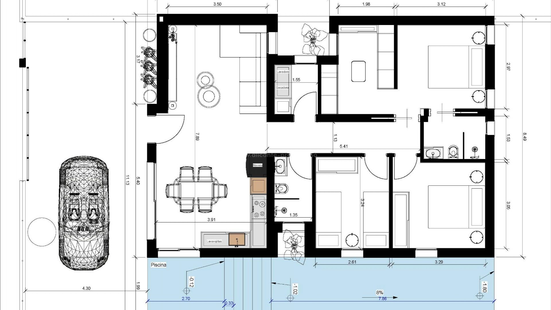 Hus / Villa i Urb. Monteazul