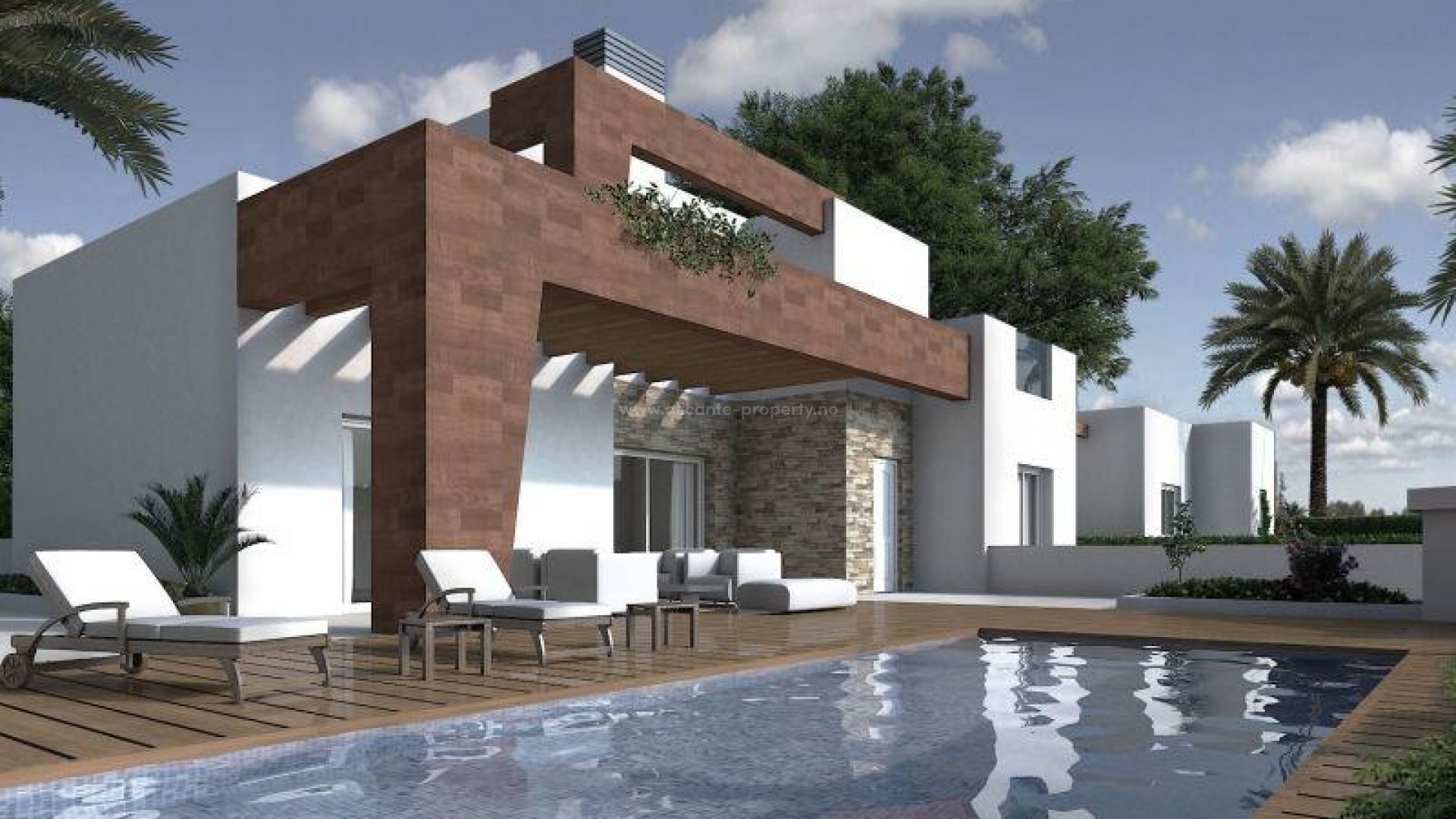 Huset/villaen ligge i Los Altos, 5 minutter til Playa Punta Prima,3 doble soverom, 4 bad, privat basseng, solarium/terrasse. Fint boligområde
