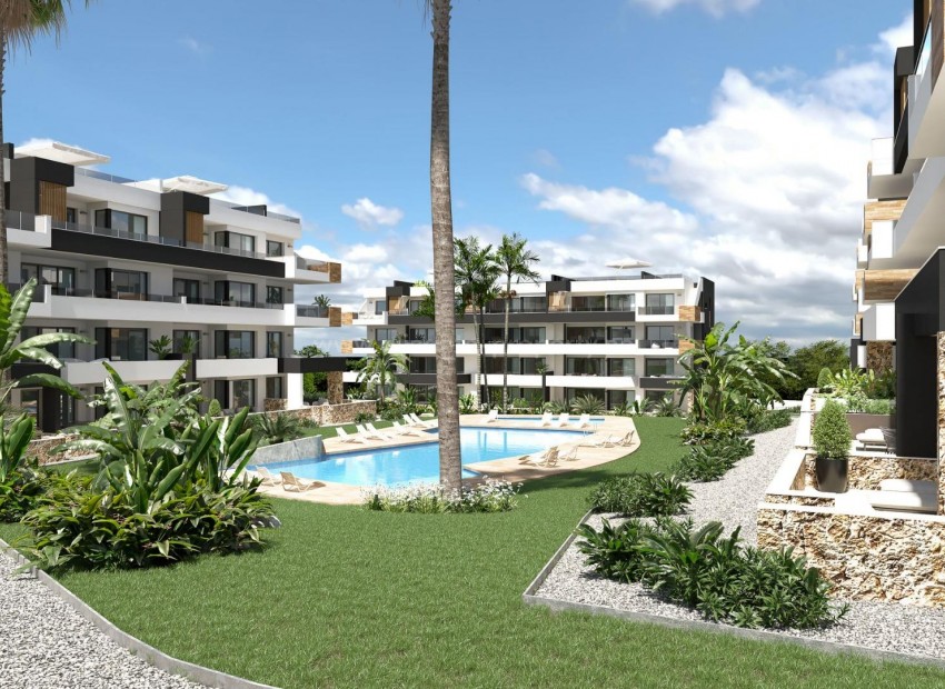Leilighet i Los Altos, Orihuela Costa, Alicante-provinsen,2 soverom, 2 bad, stor terrasse eller toppleilighet med solarium, basseng, treningsstudio