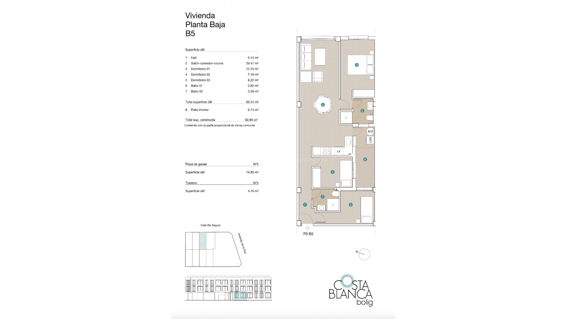 Leilighet / leilighet i Jacarilla