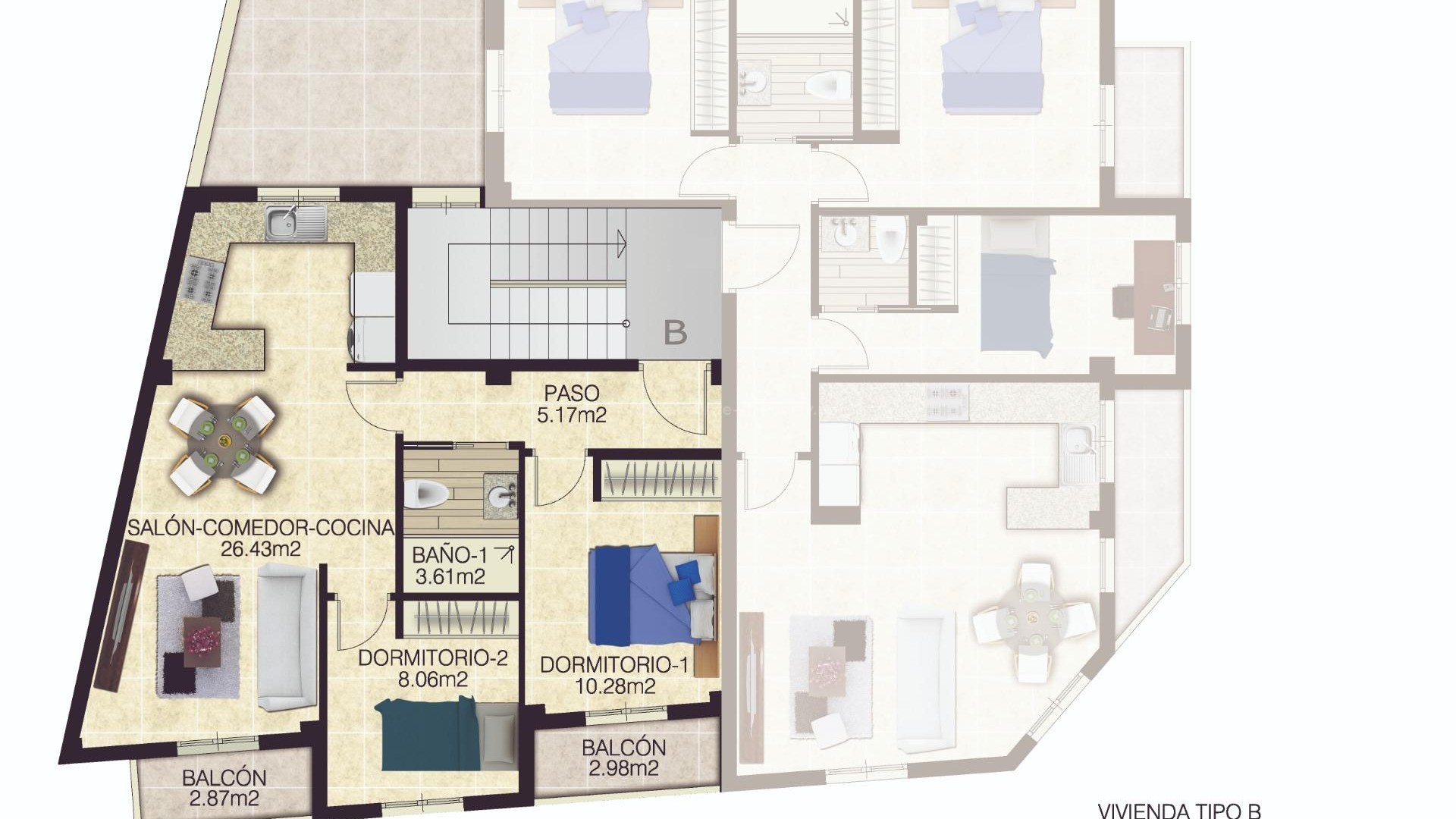 Leilighet / leilighet i pueblo