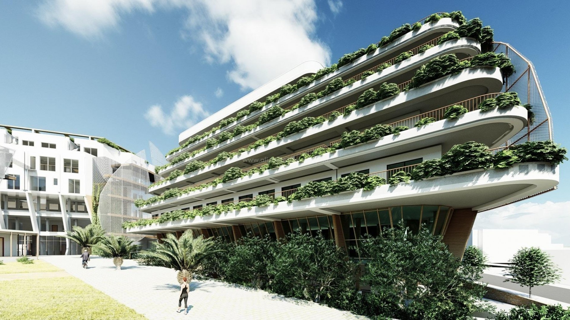 Luksus leiligheter  i Albir nær Playa del Albir, 2 og 3-roms, terrasse, solarium. Spektakulære hager og fasiliteter, bare noen skritt unna stranden.