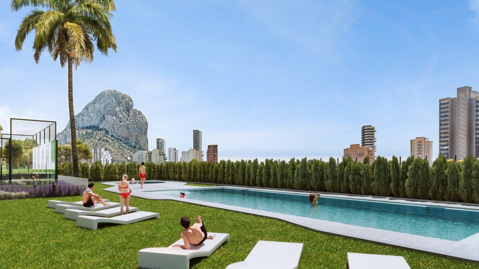 Luxury penthouse in Calpe, 3 bedrooms, 2 bathrooms, private solarium and terrace, close to several beaches, swimming pool and gym
