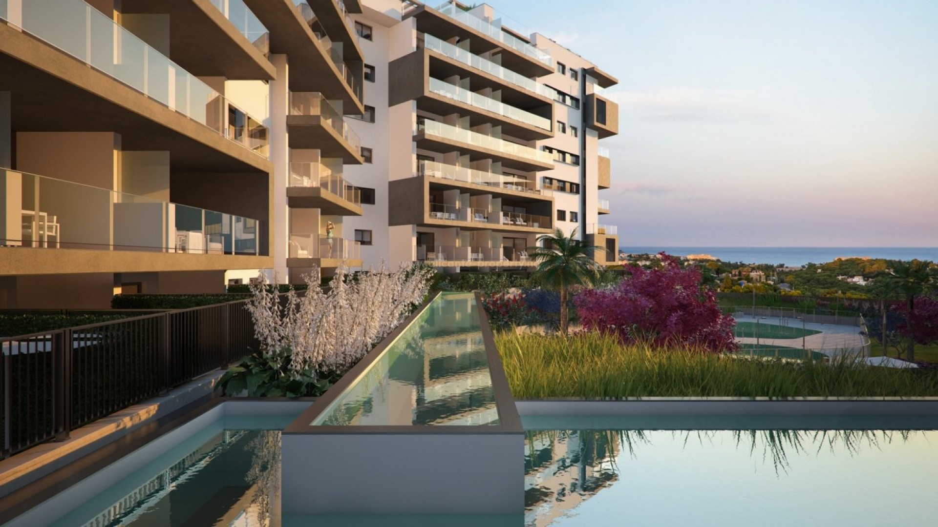 Luxury property in Campoamor with apartments and penthouses, 2/3 bedrooms, 2 bathrooms, private solarium or private garden, all with large terraces