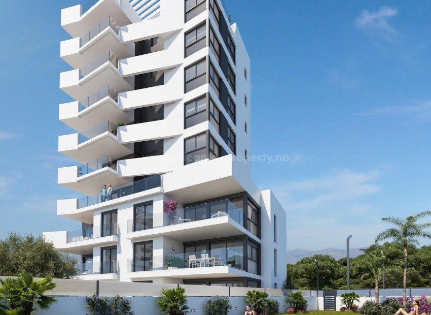 New apartments and penthouses in Guardamar del Segura, 3 bedrooms, 2 bathrooms, spacious terraces, open kitchen with living room, penthouse with solarium