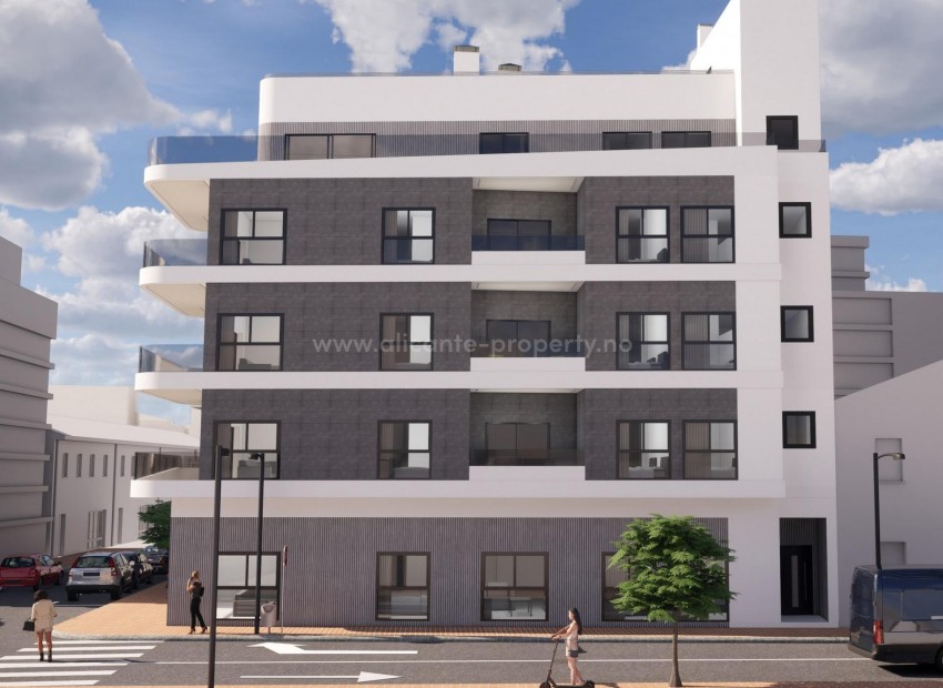 New apartments in Torrevieja (La Mata), apartments/penthouses 2/3 bedrooms, 2 bathrooms, access to the private pool on the sun terrace.