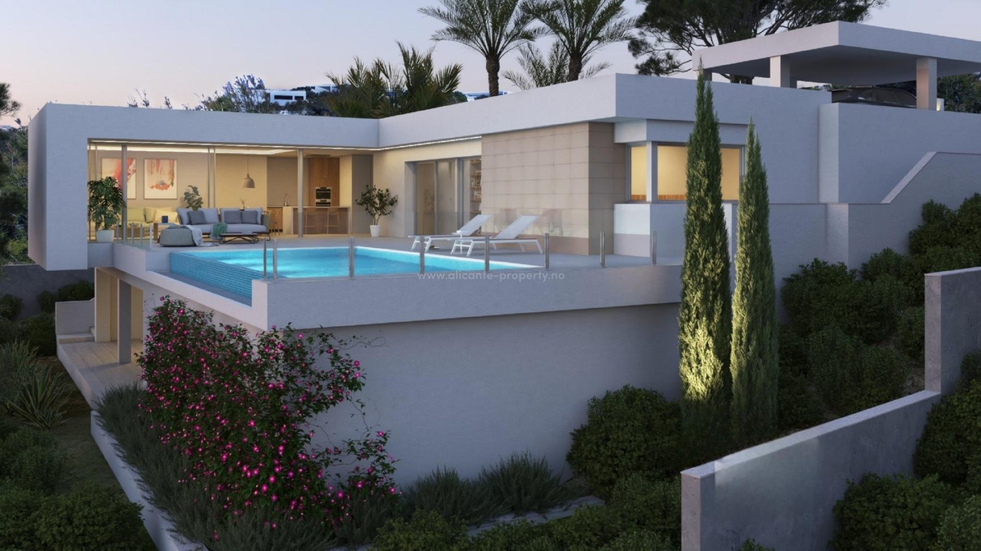 New built luxury villa Benitachell, Cumbre del Sol, 3 bedrooms, 3 bathrooms, fantastically impressive infinity pool merging with the sea.