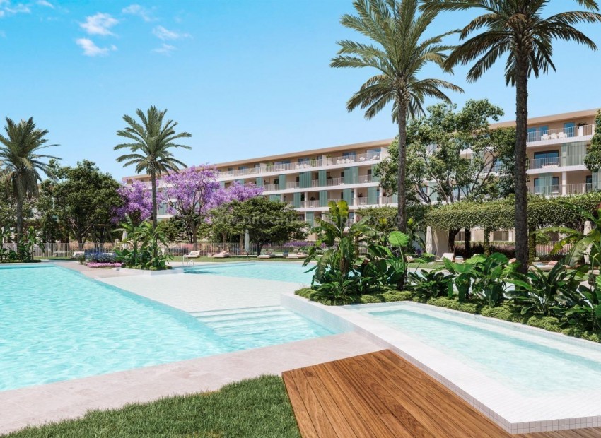 New exclusive residential complex in Denia, 2/3/4 bedrooms, 2 bathrooms, all apartments have a terrace, great communal swimming pool for both adults and children, nice view