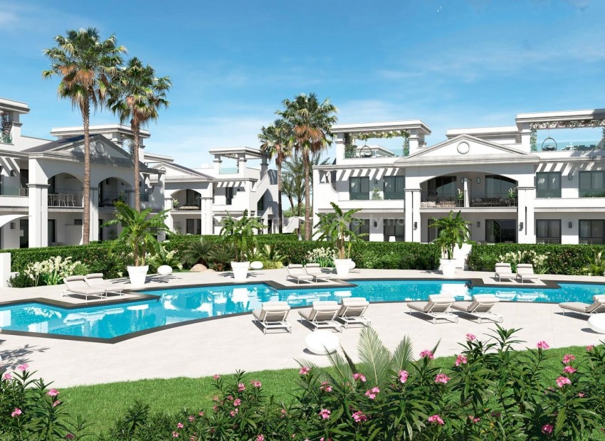 Nye bungalow/leiligheter i Ciudad Quesada, Alicante, 2 soverom og 2 bad, basseng, terrasse, privat parkering, alle tjenester nærme.