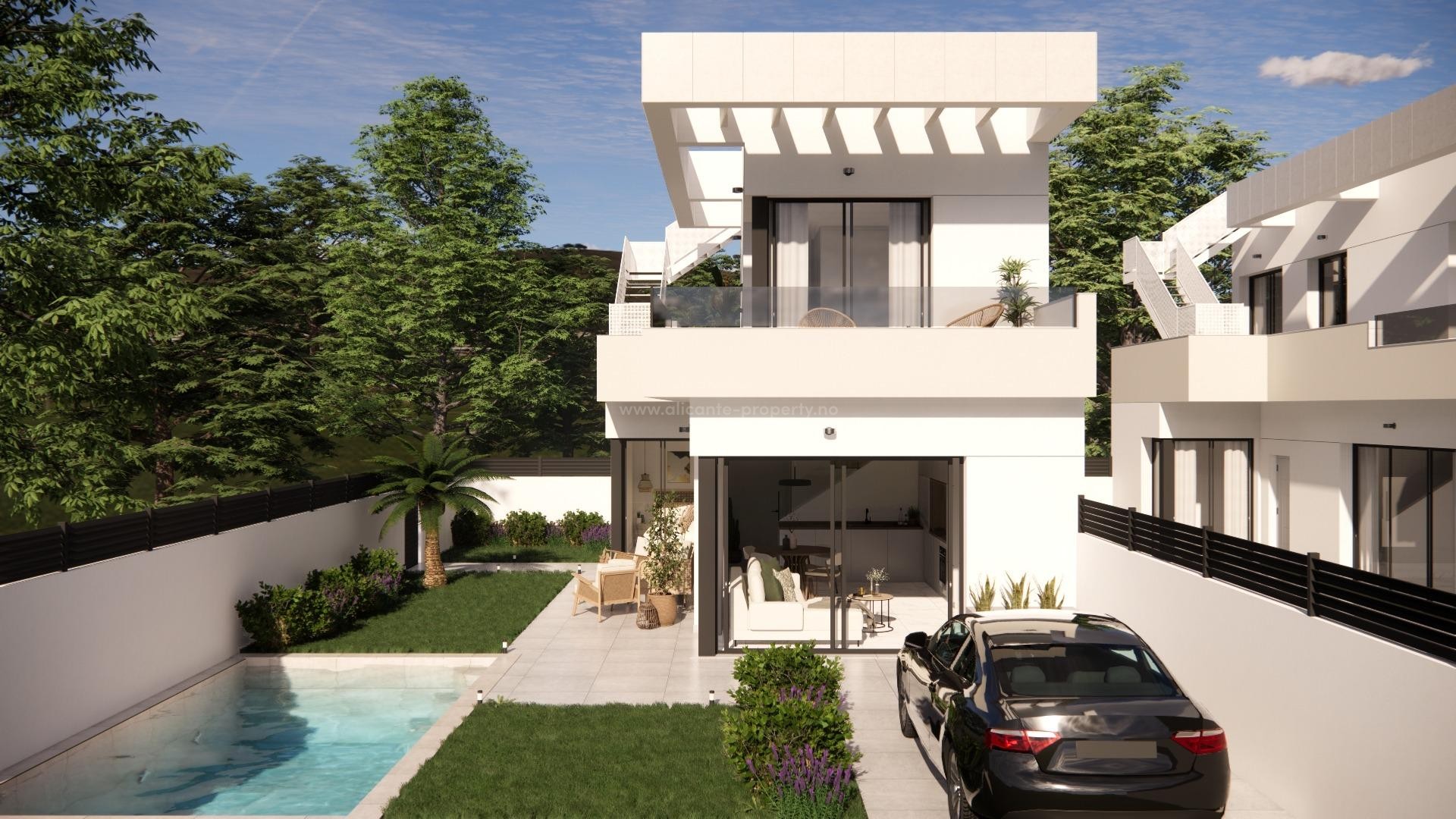Semi-detached house in Los Montesinos (La Herrada), 3 bedrooms, 2 bathrooms, terrace, garden, possibility of pool. 10 minutes from beaches