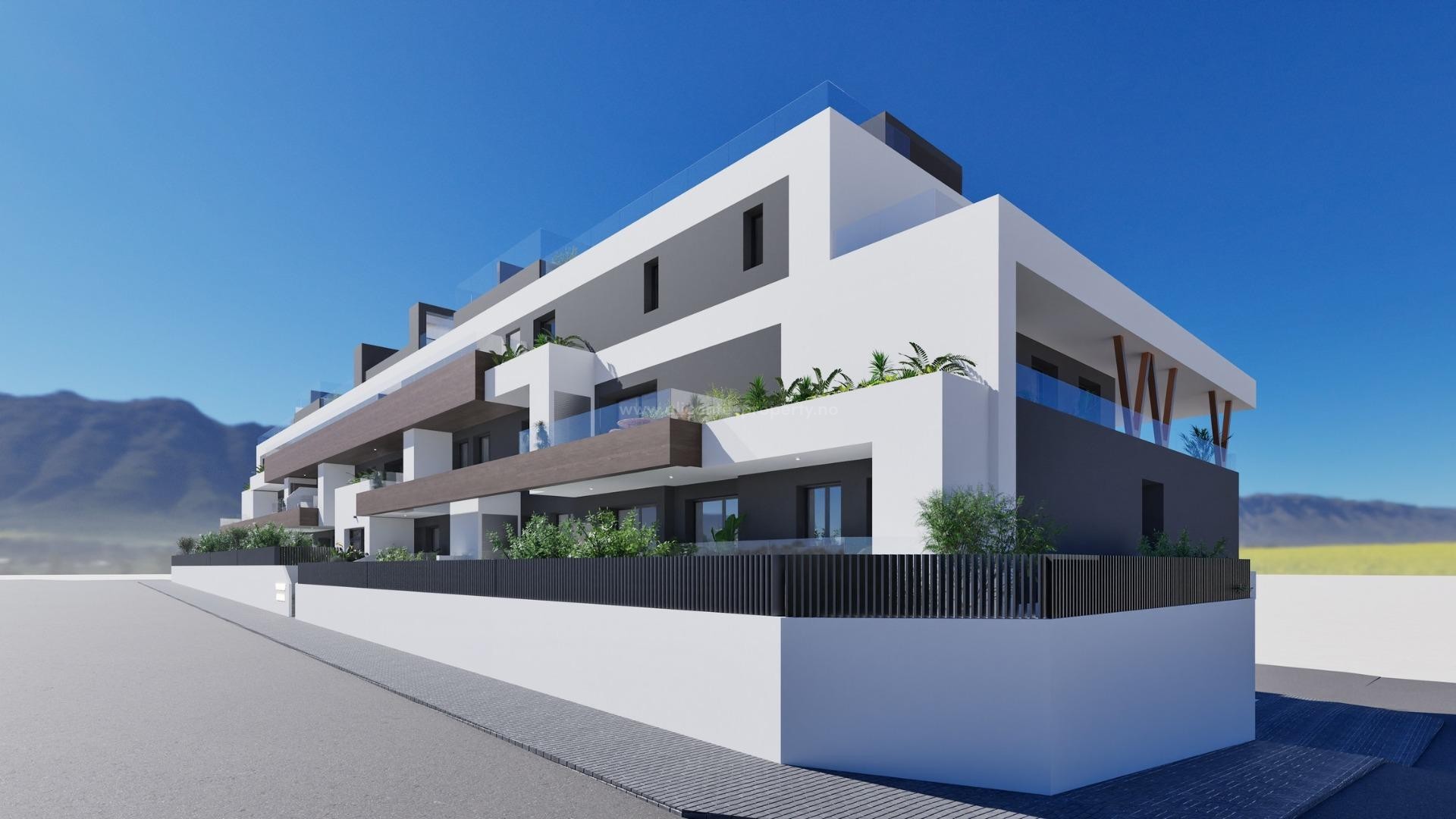 Terraced apartments in Benijofar, 2/3 bedrooms, 2 bathrooms, apartments with terraces or penthouses with solarium, near Guardamar del Segura and Torrevieja