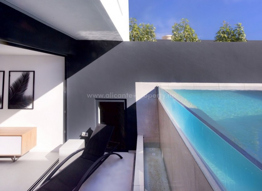 Tomannsbolig i El Albir med privat svømmebasseng, 2/3/4/5 soverom med tilhørende bad, romslige terrasser og solarium med fantastisk utsikt over havet