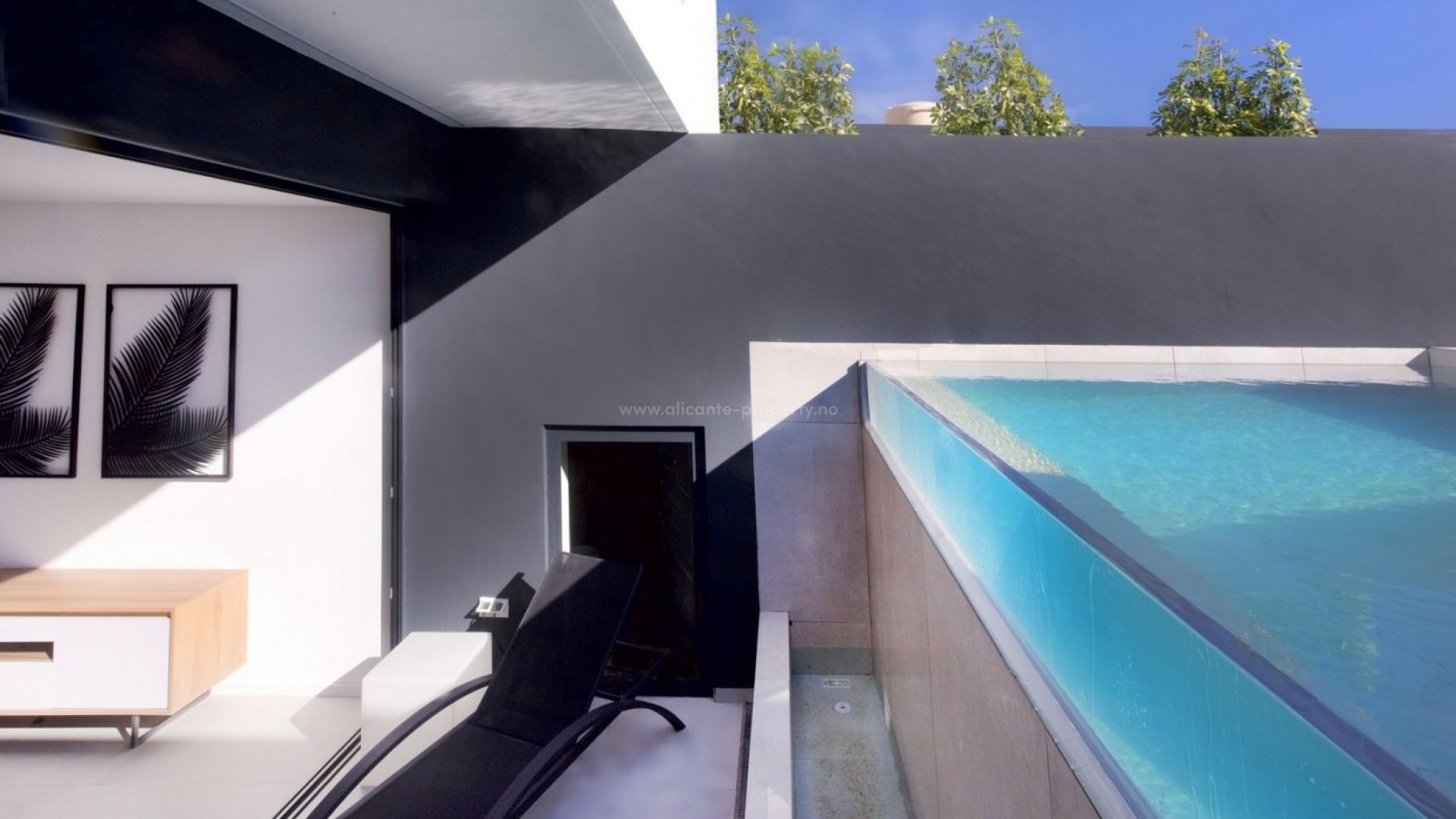 Tomannsbolig i El Albir med privat svømmebasseng, 2/3/4/5 soverom med tilhørende bad, romslige terrasser og solarium med fantastisk utsikt over havet