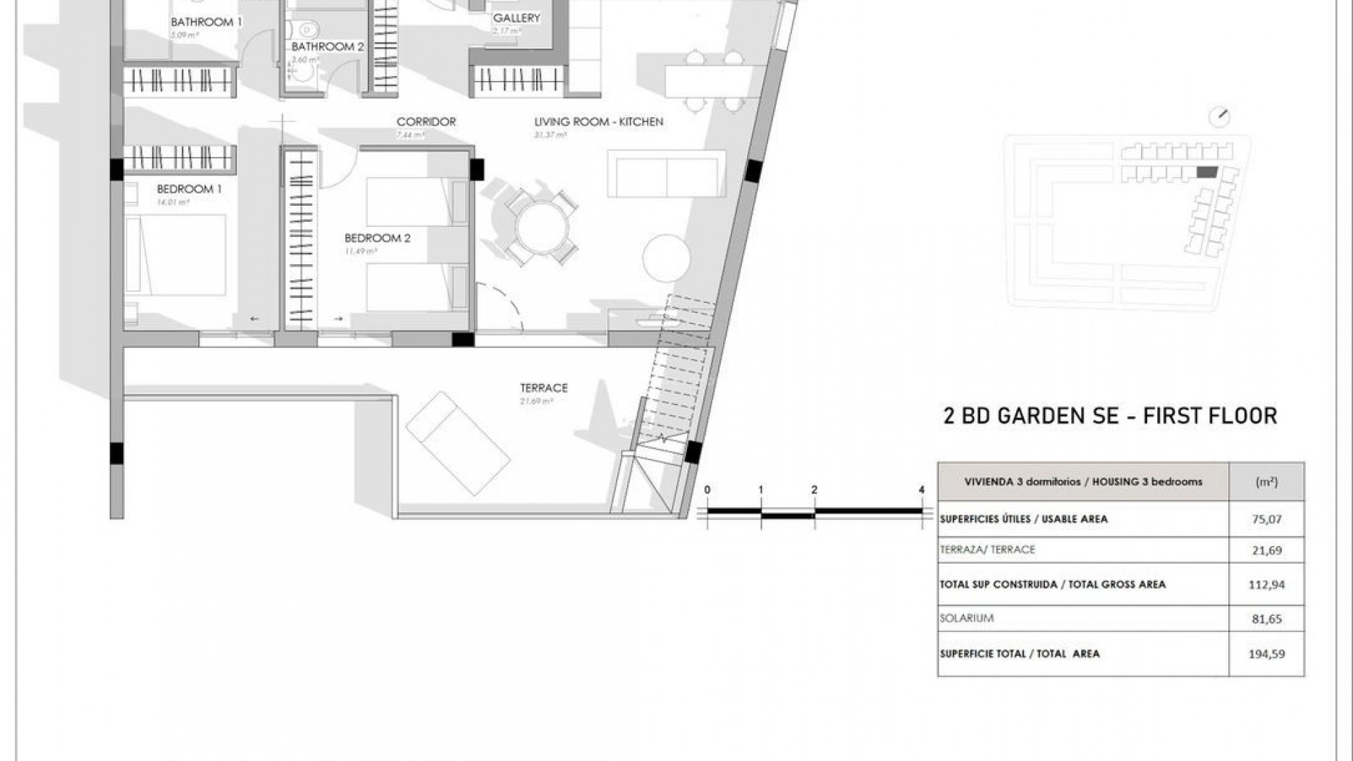 Torrevieja -nye flotte bungalow i La Veleta på 106m2 m/basseng og hage, 250m til sjøen