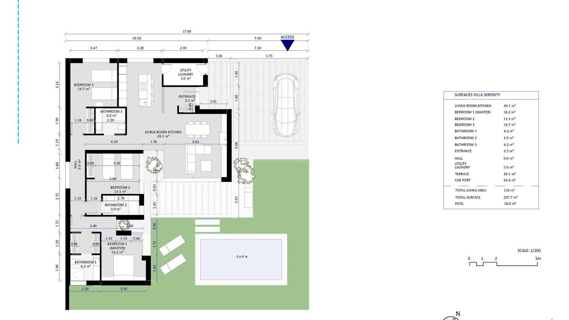 Villa en Altaona Golf