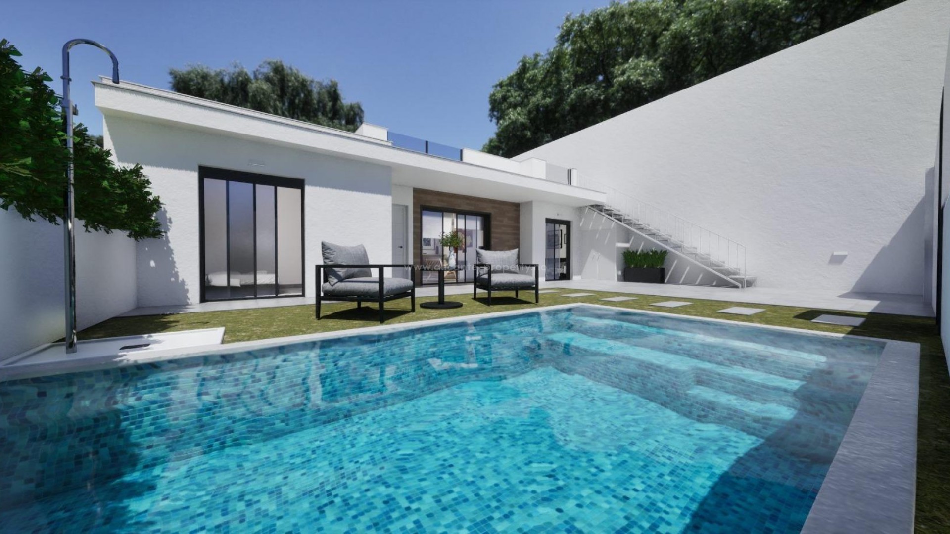 Villa en pueblo