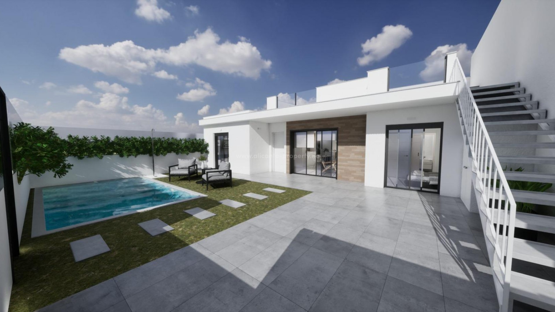 Villa en pueblo