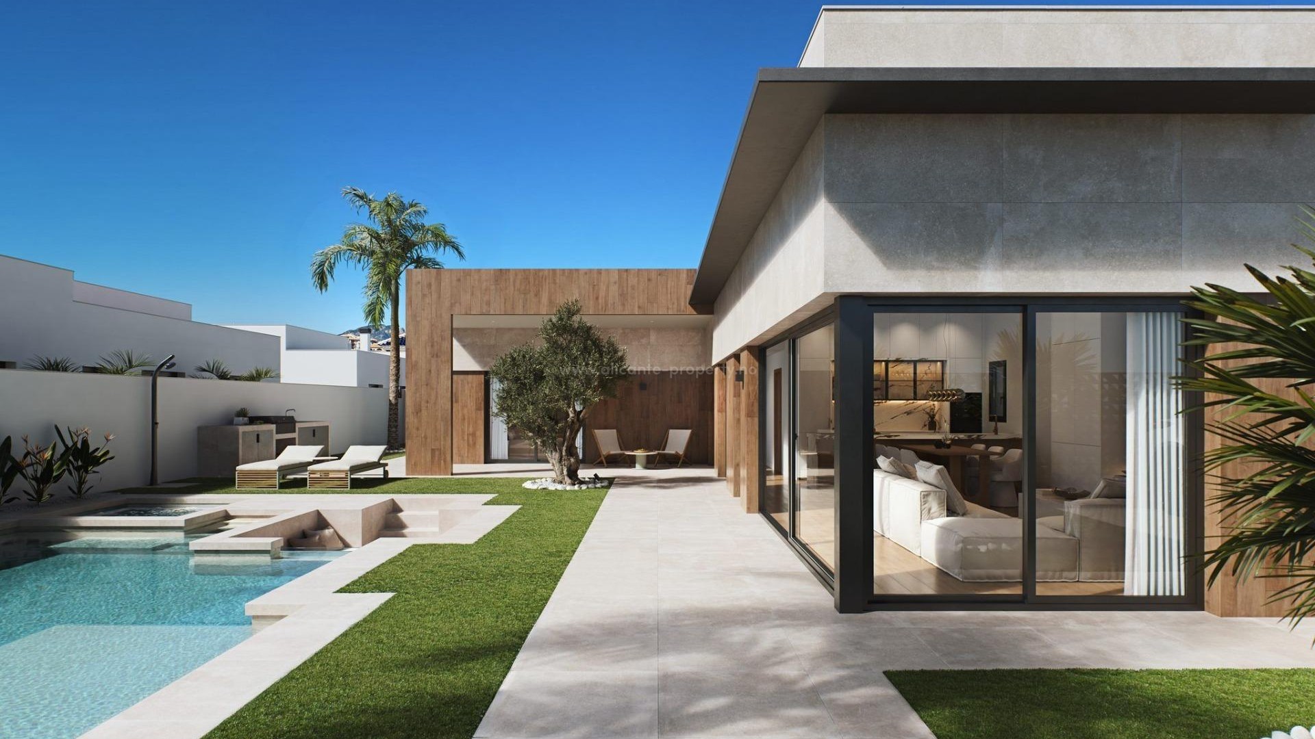 Villa en pueblo