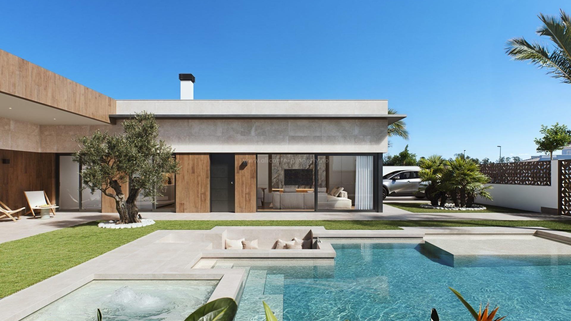 Villa en pueblo