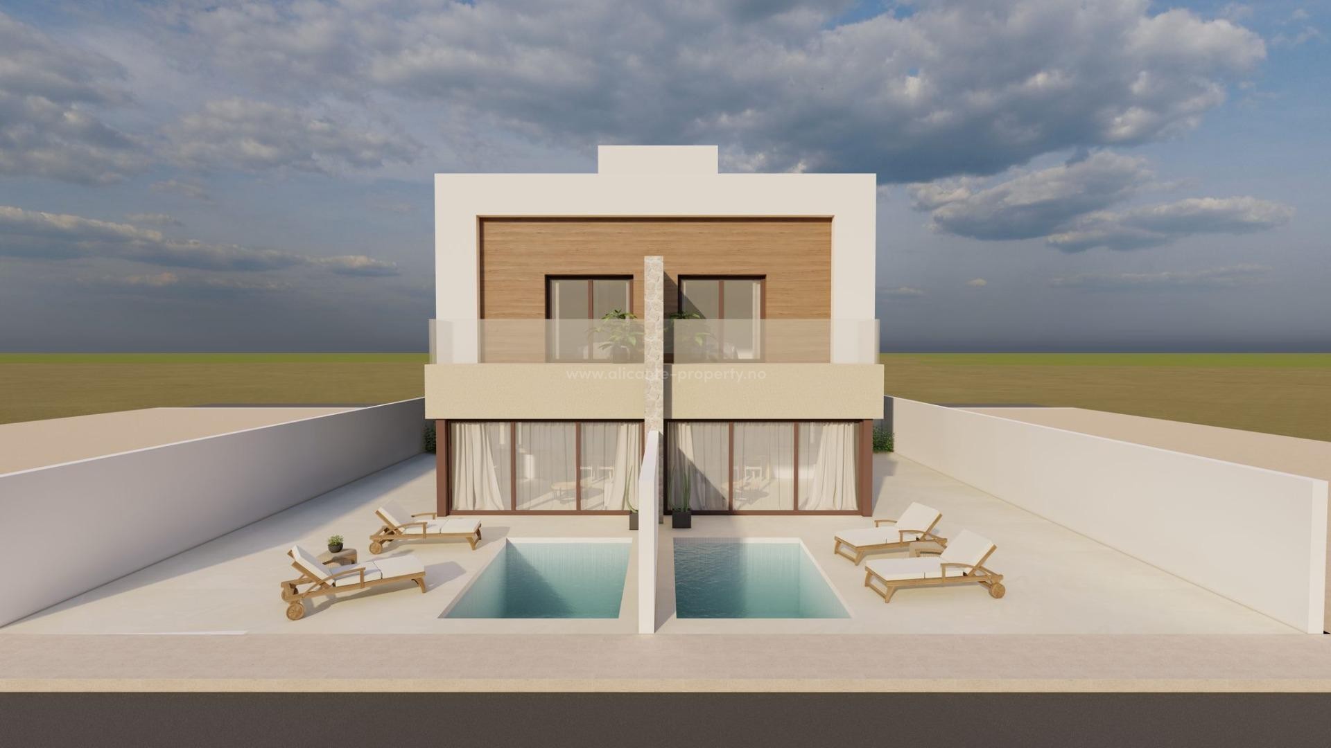 Villa en pueblo