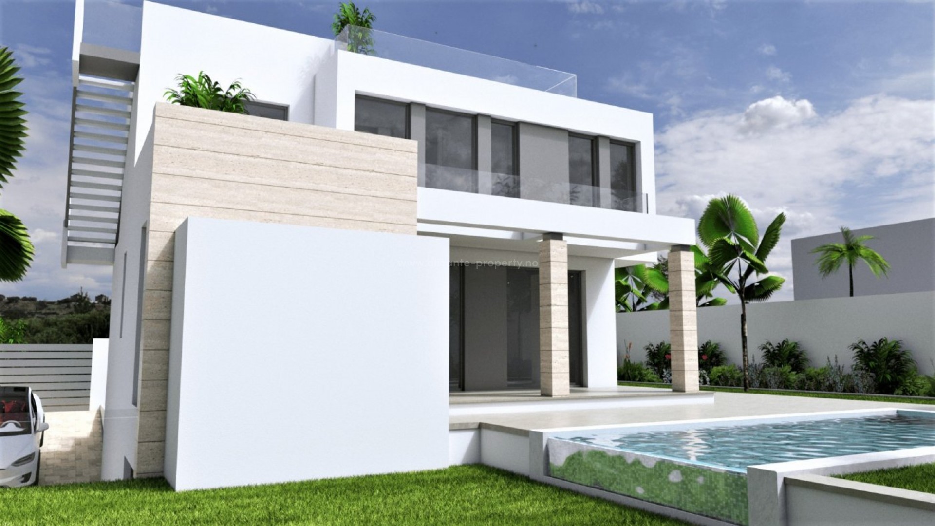 Villas/houses in Aguas Nuevas, Torrevieja, 3 bedrooms, 3 bathrooms, pool, 2 terraces, balcony, solarium, basement/garage,